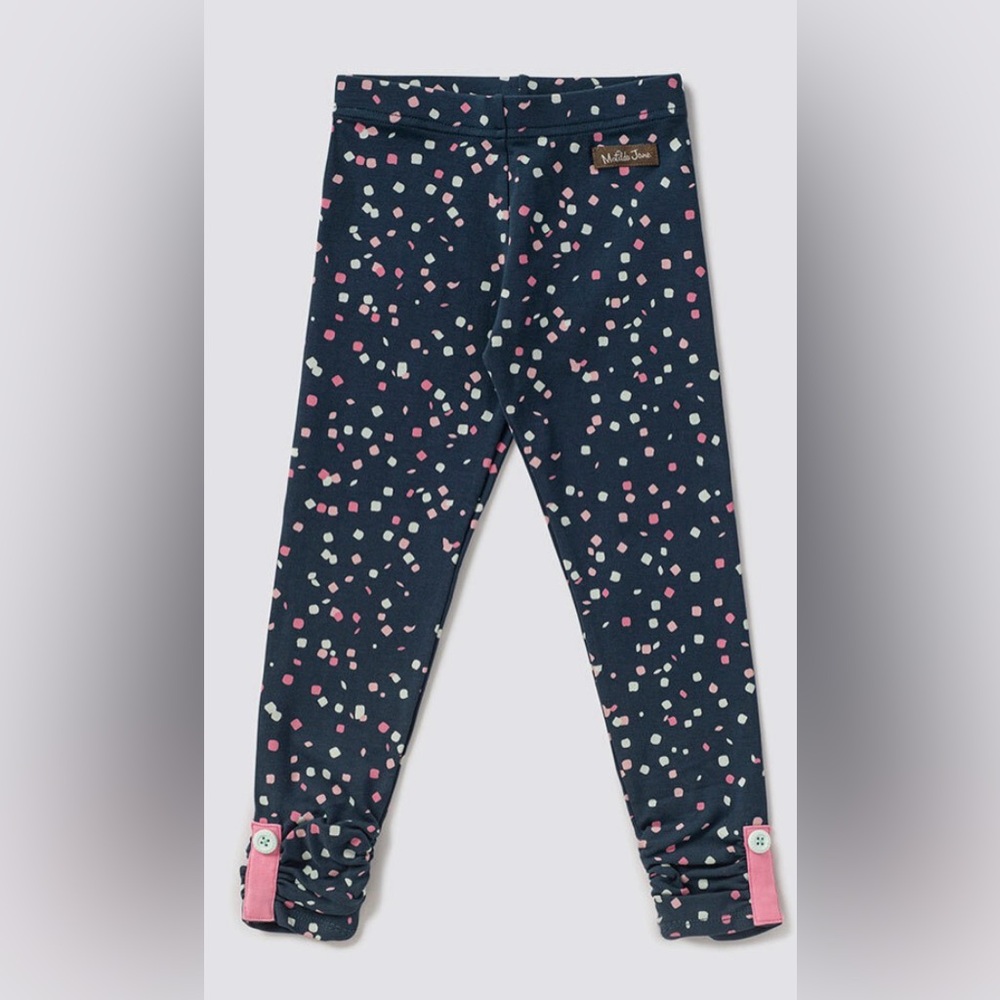 Girls MATILDA JANE Wonderment Rainbow Confetti Leggings size 8